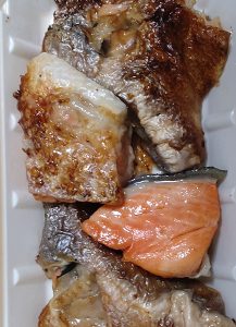 銀鮭の塩焼(カマ＆切身)